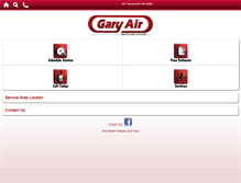 Tablet Screenshot of garyair.com